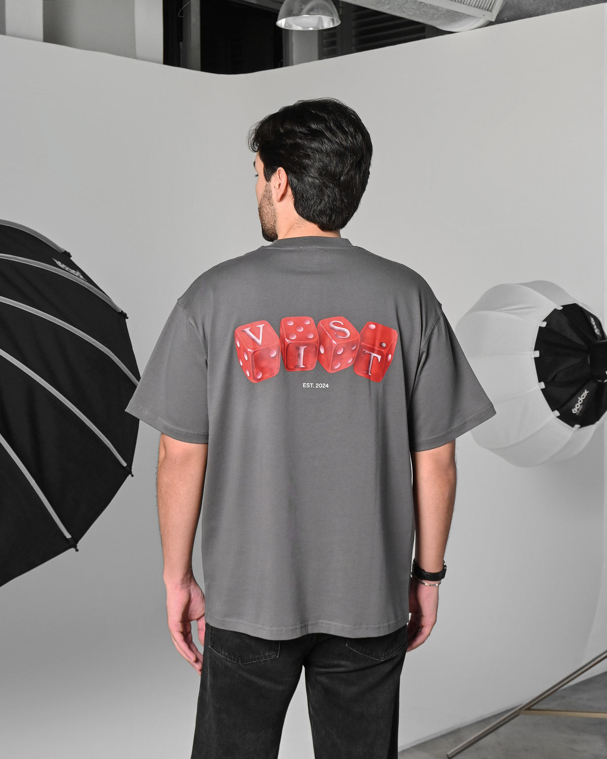 DICE T-SHIRT - GREY